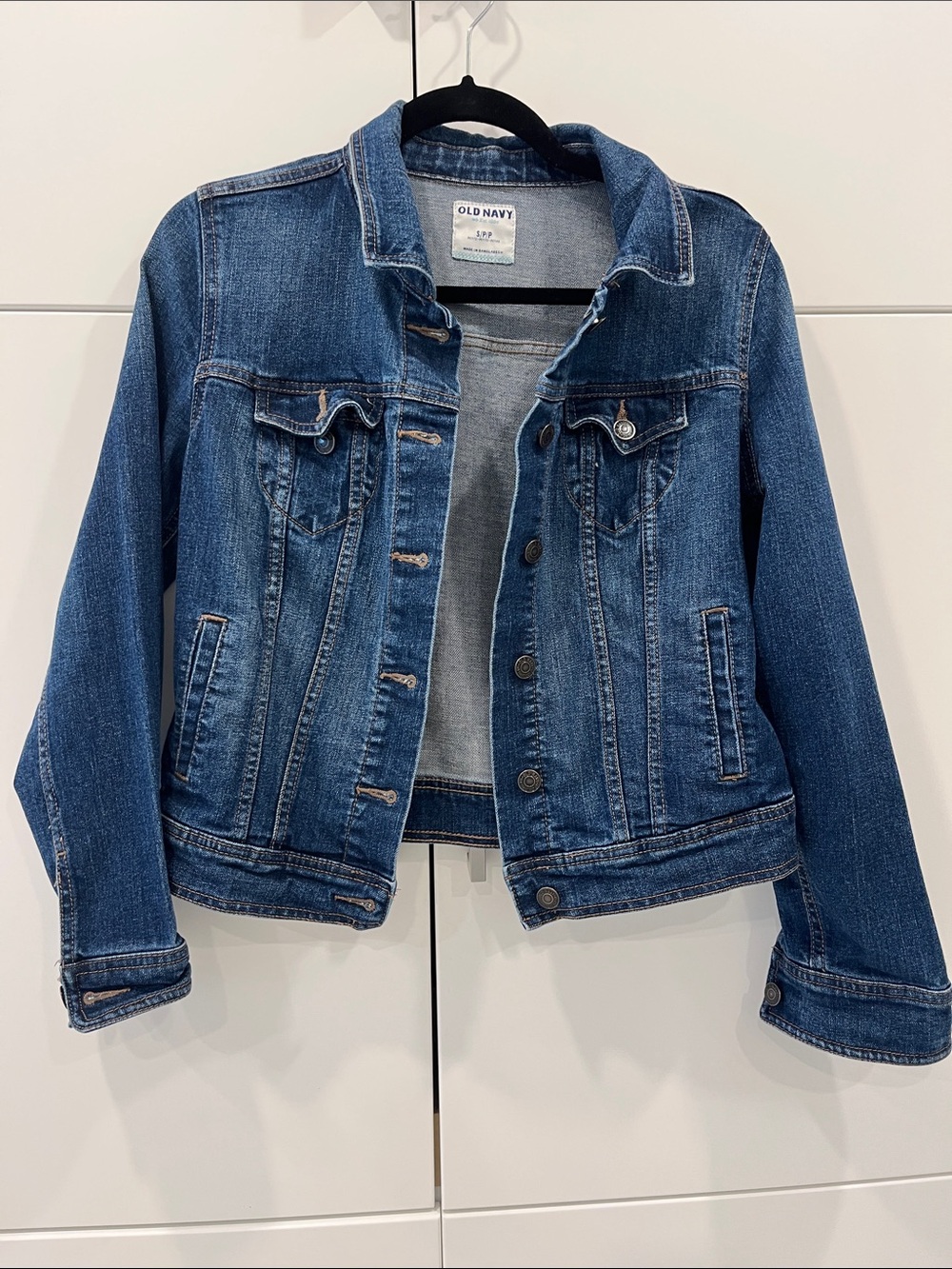Old Navy Blue Denim Button-Up Classic Jean Jacket